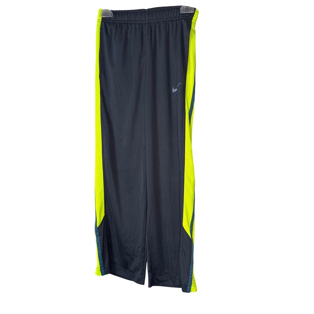 Nike Charcoal Pants with Bright Yellow Accents Boys Size Small